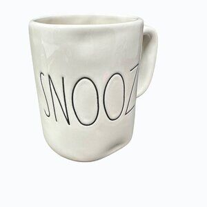Rae Dunn SNOOZE Mug Ceramic READ Large Coffee Cup Magenta LL Farmhouse Gift